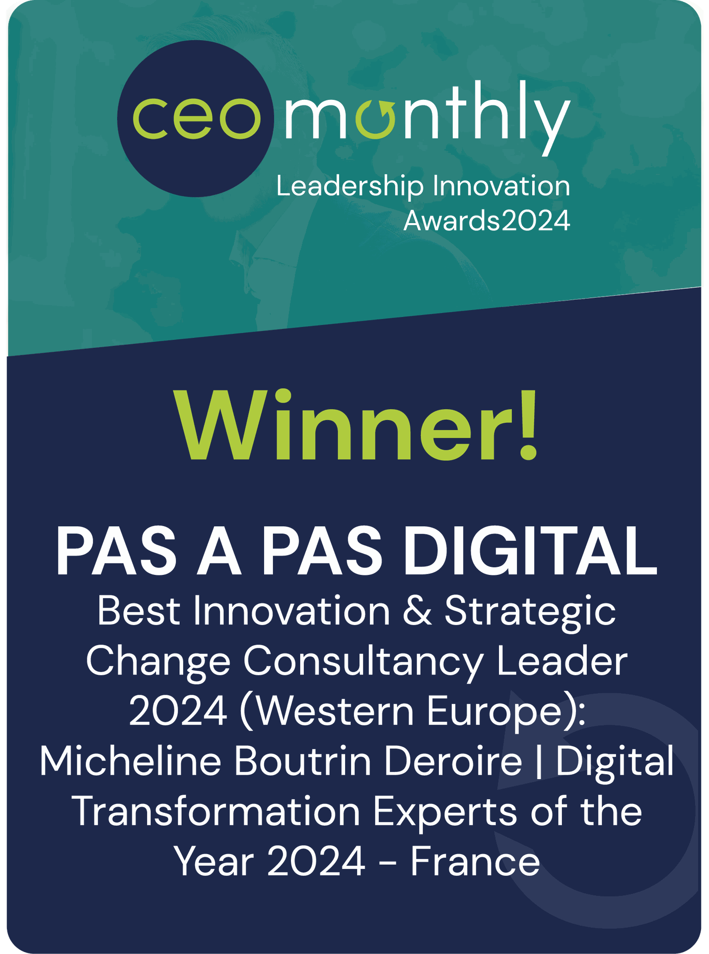 award presented to pas a pas digital